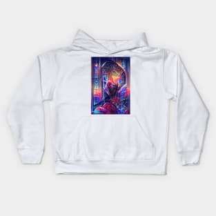 Stained Glass Abstraction Kids Hoodie